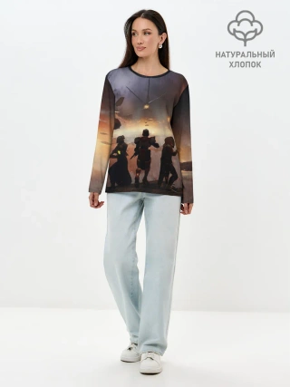 Лонгслив женский. Хлопок / DESTINY 2 ВОЙНА, СТРАЖИ