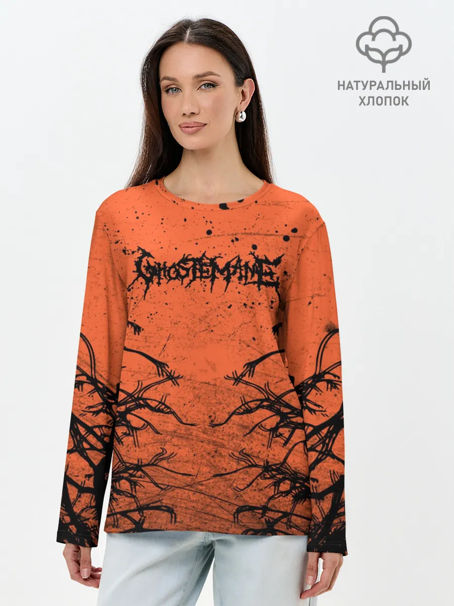 Лонгслив женский. Хлопок / Ghostemane Forest Grunge | Гостмейн Лес
