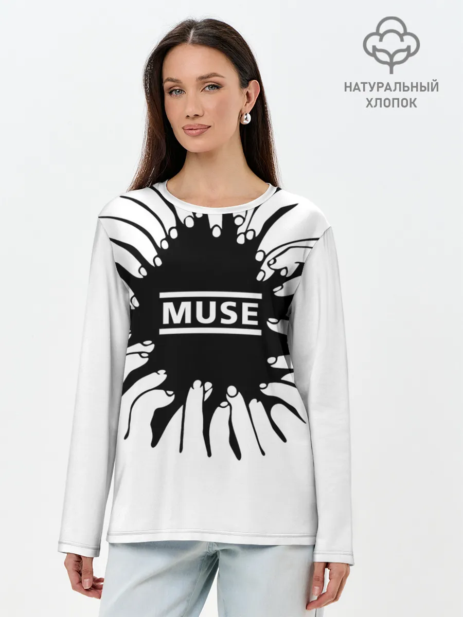 Лонгслив женский. Хлопок / MUSE пальцы