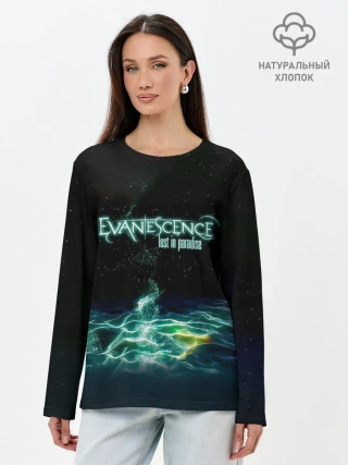 Лонгслив женский. Хлопок / Evanescence lost in paradise