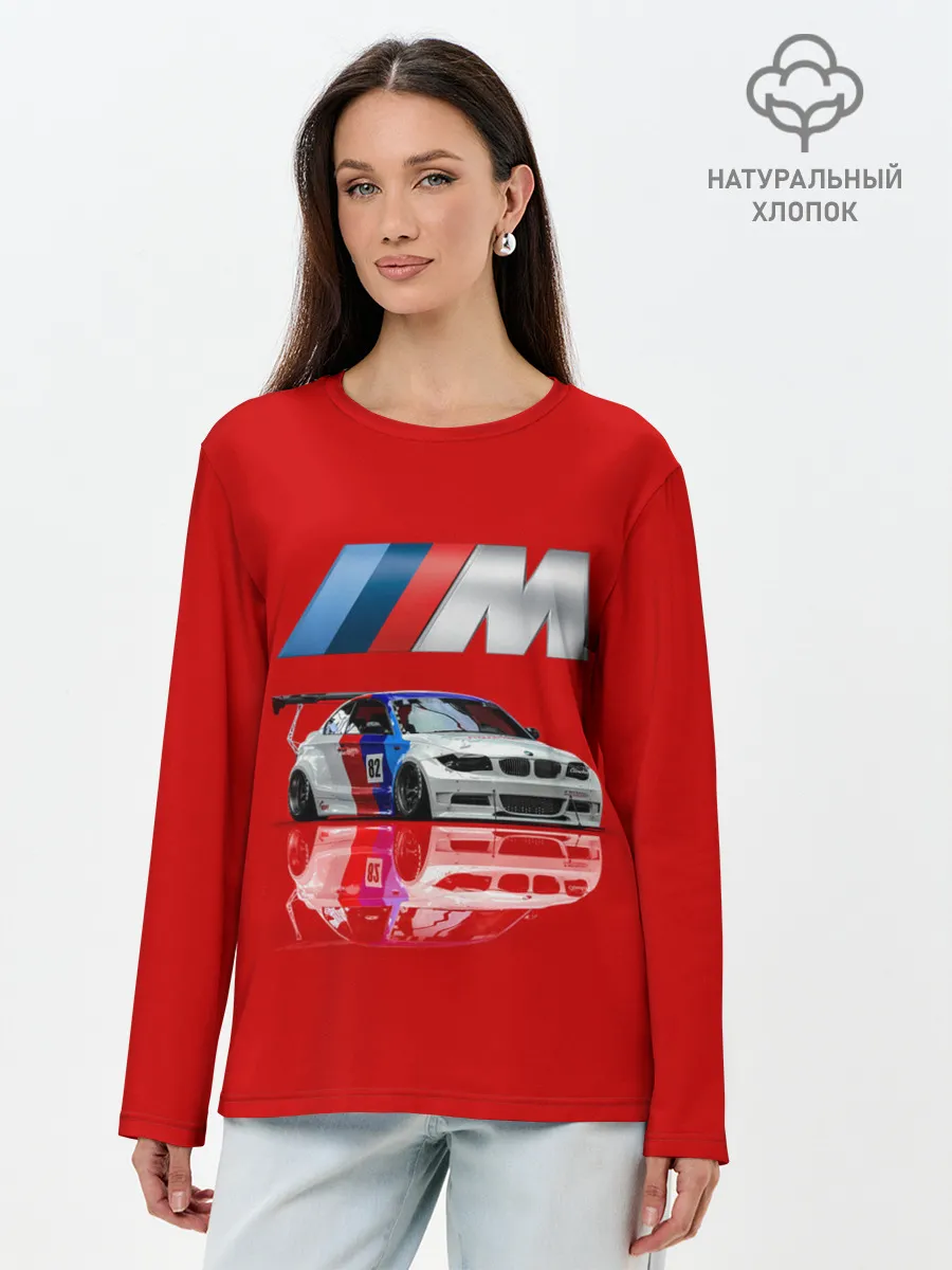 Лонгслив женский. Хлопок / МКА ПУШКА ГОНКА