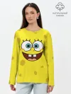 Лонгслив женский. Хлопок / Губка Боб / SpongeBob