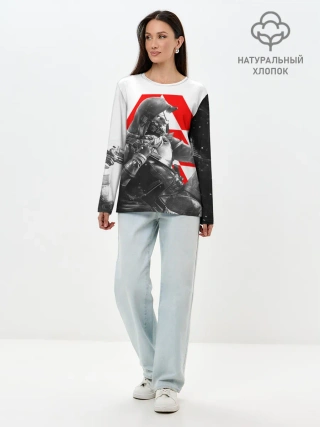 Лонгслив женский. Хлопок / DESTINY CAYDE 6 / КЕЙД 6 ОХОТНИК EXO