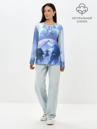 Лонгслив женский. Хлопок / DESTINY 2 ЛЕДЯНОЙ МАРС / СТРАЖИ