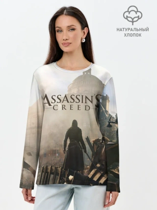 Лонгслив женский. Хлопок / ASSASSINS CREED, игра