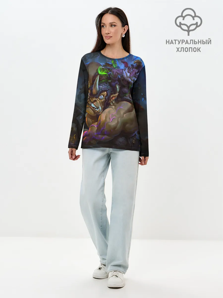 Лонгслив женский. Хлопок / Алхимик, ДОТА