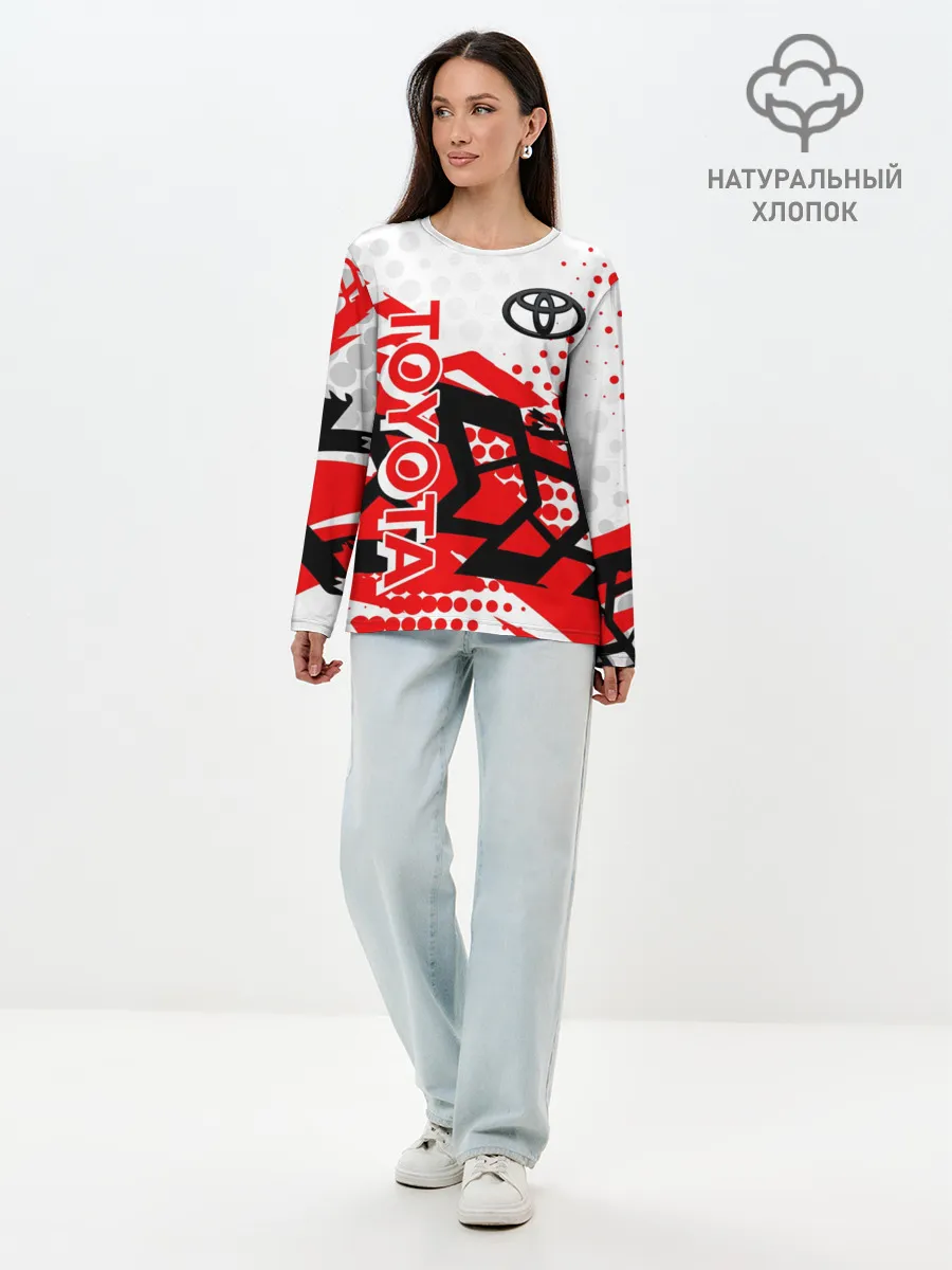 Лонгслив женский. Хлопок / Toyota