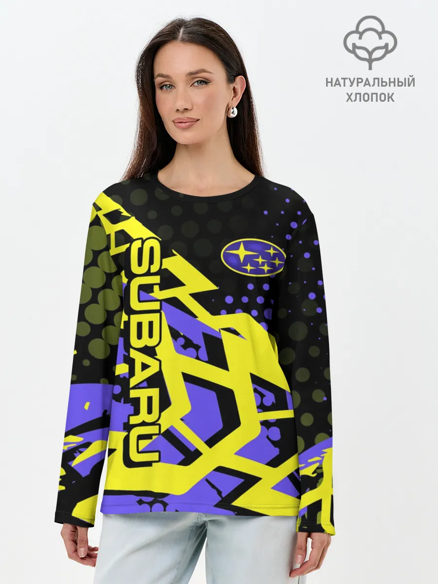 Лонгслив женский. Хлопок / Subaru