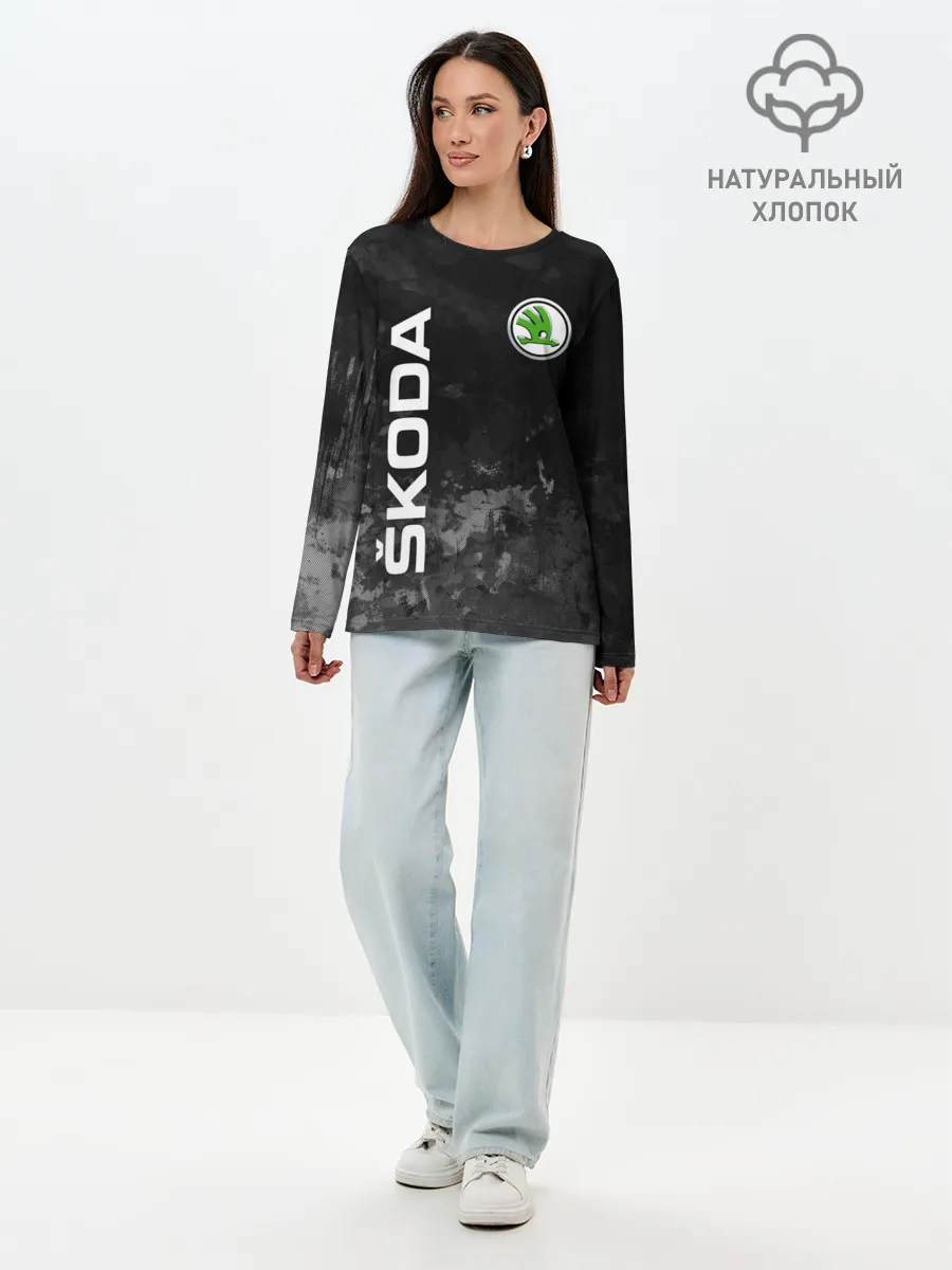 Лонгслив женский. Хлопок / SKODA АВТО