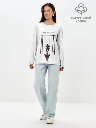 Лонгслив женский. Хлопок / берсерк berserk