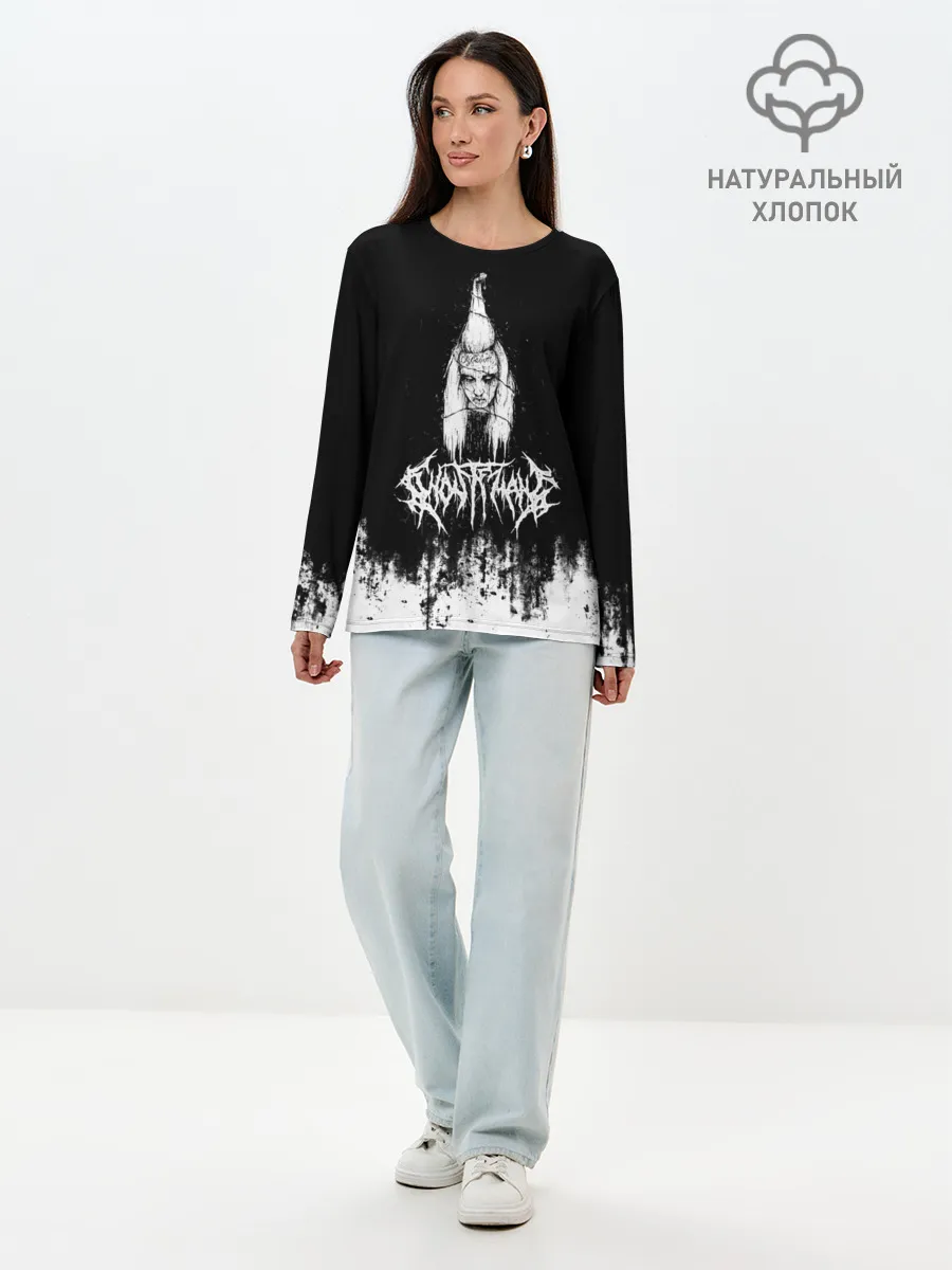 Лонгслив женский. Хлопок / GHOSTEMANE Hip-Hop Grunge | Гостмейн
