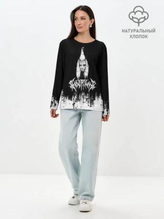 Лонгслив женский. Хлопок / GHOSTEMANE Hip-Hop Grunge | Гостмейн
