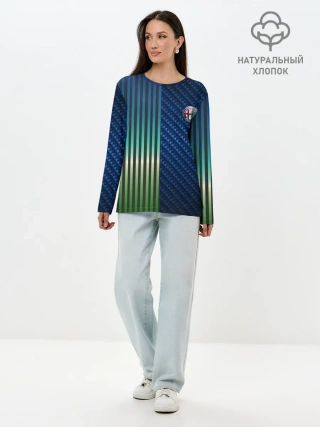 Лонгслив женский. Хлопок / Фантазия на тему Alfa-Romeo