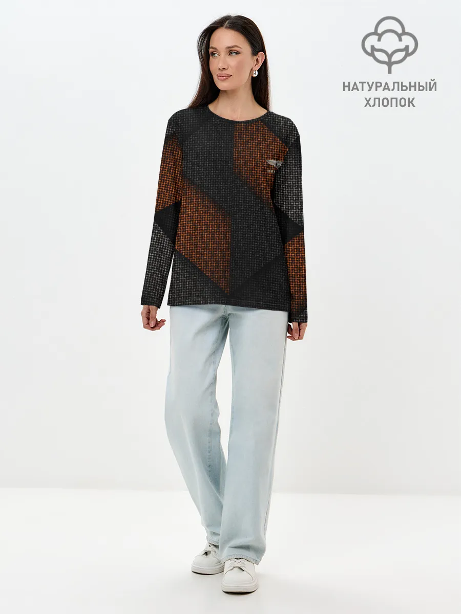 Лонгслив женский. Хлопок / Фантазия на тему Bentley