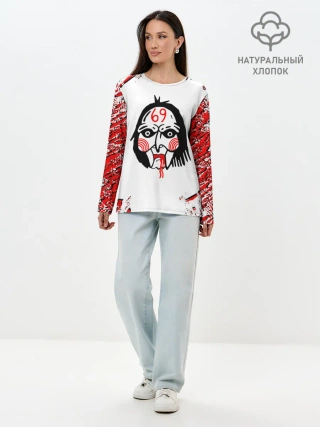 Лонгслив женский. Хлопок / 6IX9INE,
