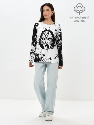 Лонгслив женский. Хлопок / 6IX9INE TEKASHI 69