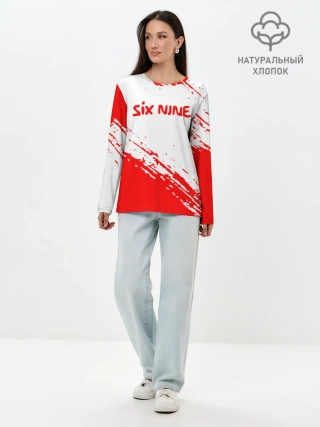 Лонгслив женский. Хлопок / 6IX9INE