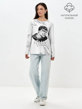 Лонгслив женский. Хлопок / БЕРСЕРК ИЛЛЮСТРАЦИЯ | BERSERK
