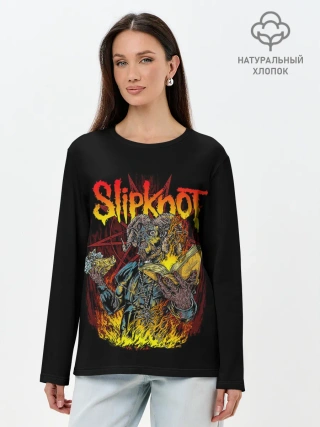 Лонгслив женский. Хлопок / SLIPKNOT THE GRAY CHAPTER