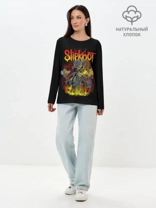 Лонгслив женский. Хлопок / SLIPKNOT THE GRAY CHAPTER
