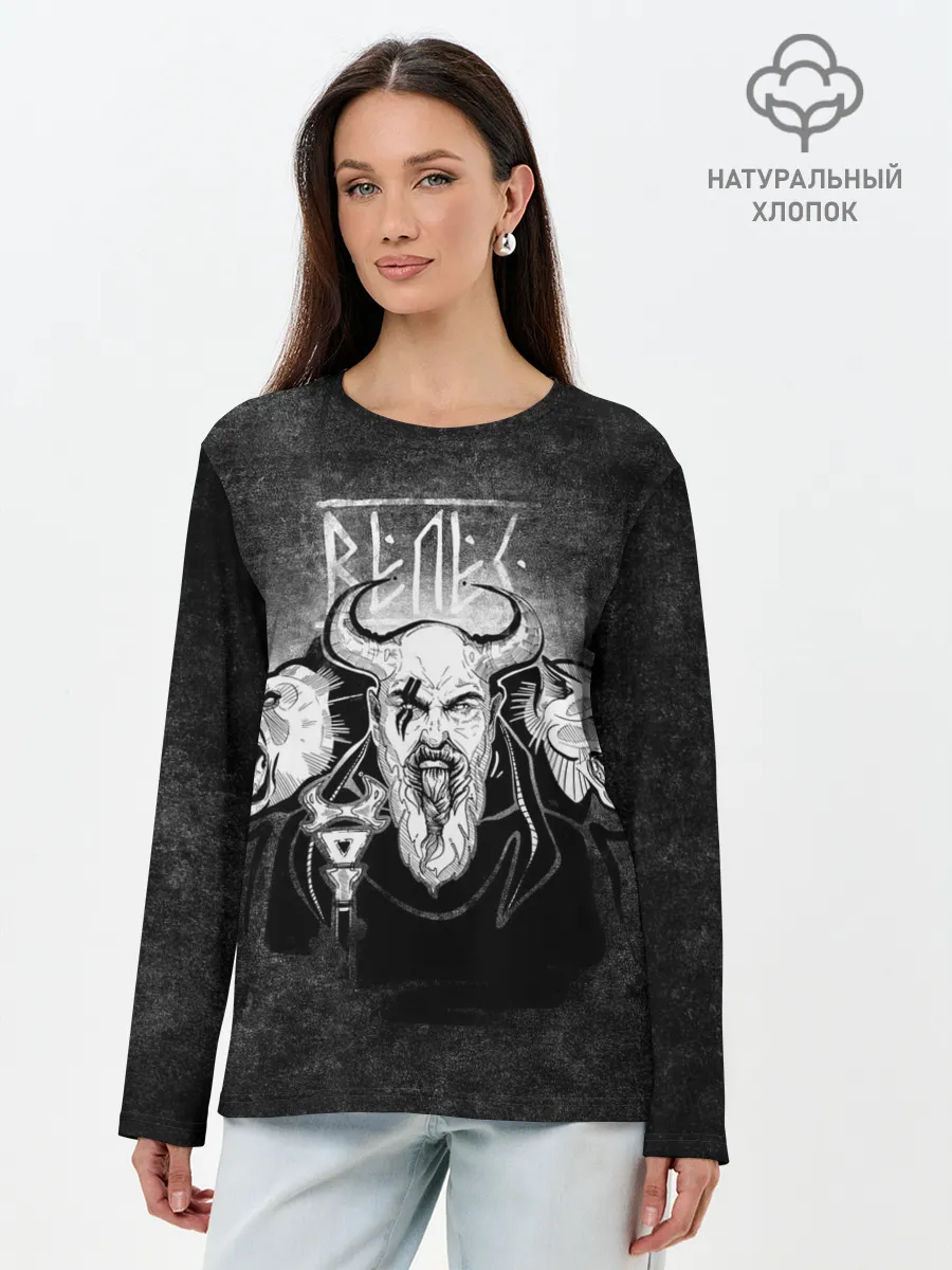 Лонгслив женский. Хлопок / Велес. Славяне
