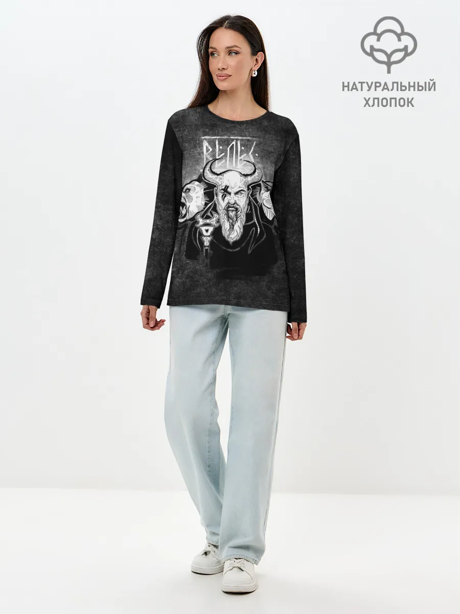 Лонгслив женский. Хлопок / Велес. Славяне