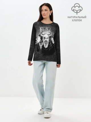 Лонгслив женский. Хлопок / Велес. Славяне