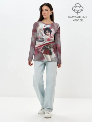 Лонгслив женский. Хлопок / Naraka blade