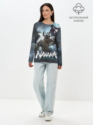 Лонгслив женский. Хлопок / Naraka team