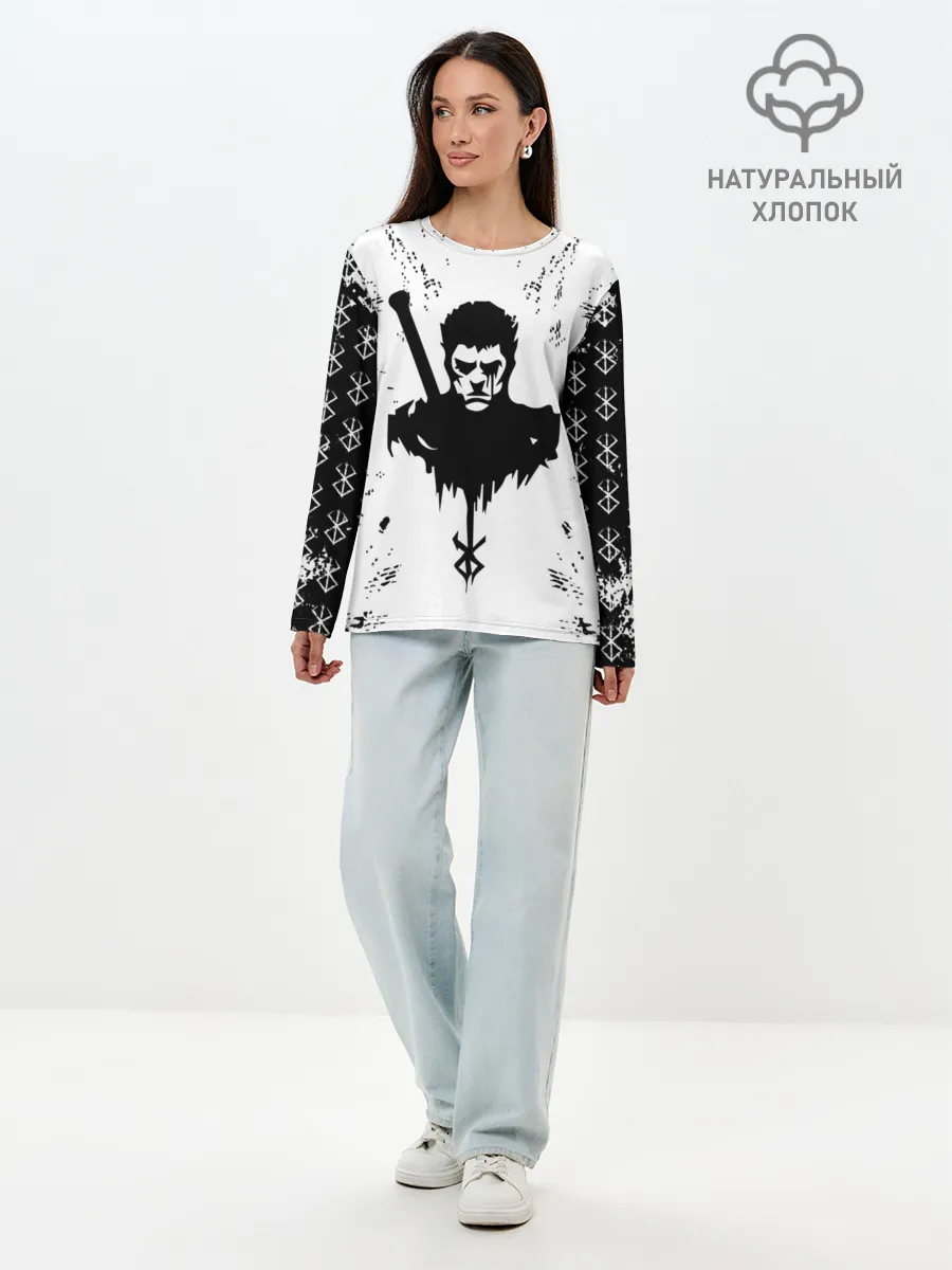 Лонгслив женский. Хлопок / Берсерк | Berserk.