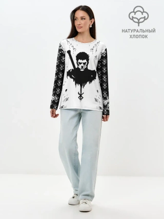 Лонгслив женский. Хлопок / Берсерк | Berserk.