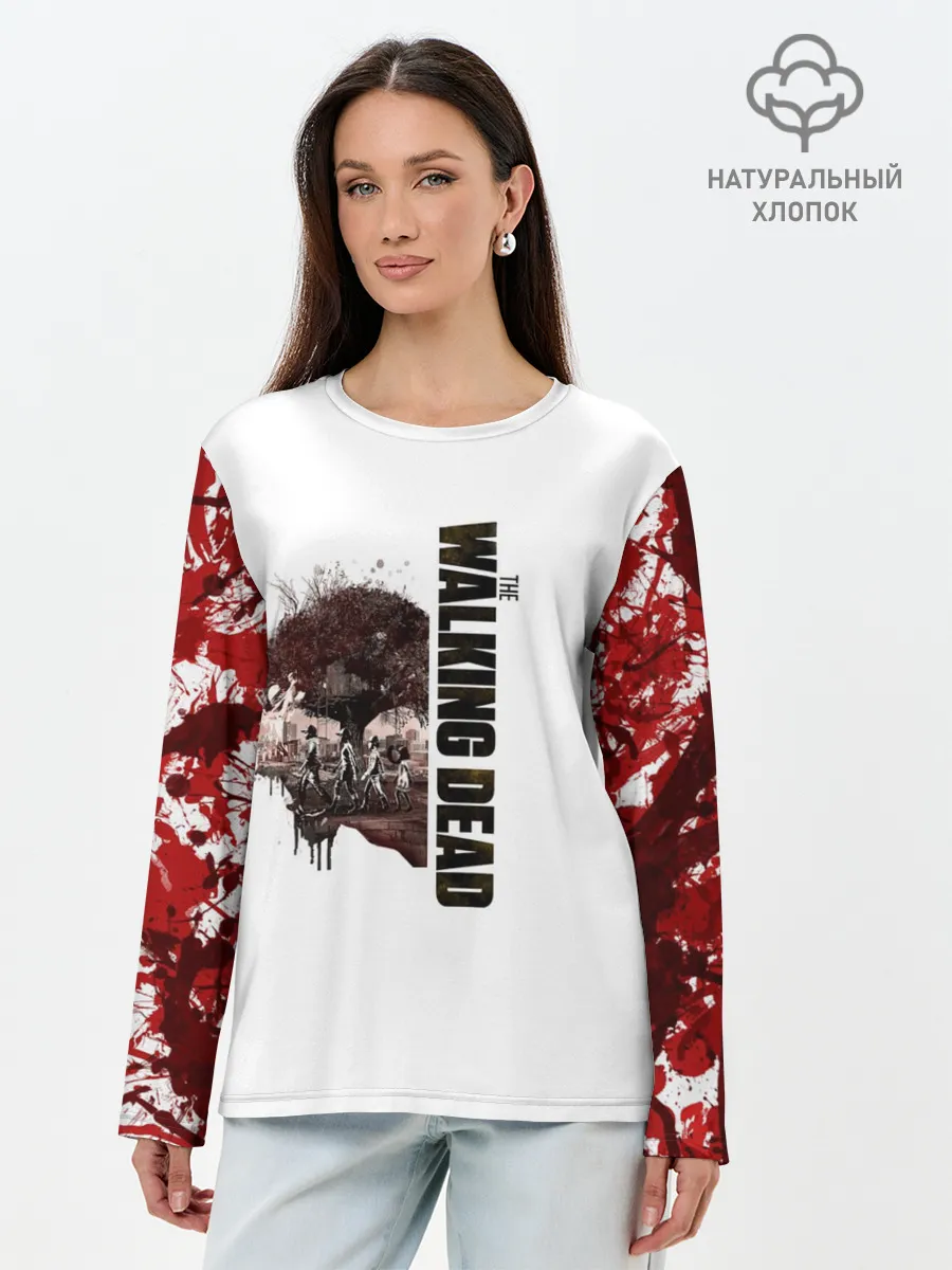 Лонгслив женский. Хлопок / Ходячие Мертвецы 11