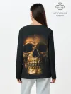 Лонгслив женский. Хлопок / Gold Skull