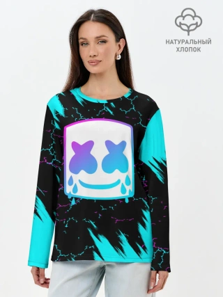 Лонгслив женский. Хлопок / MARSHMELLO NEON: МАРШМЕЛЛО НЕОН.