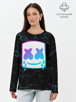 Лонгслив женский. Хлопок / MARSHMELLO NEON | МАРШМЕЛЛО НЕОН.