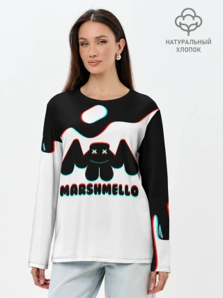 Лонгслив женский. Хлопок / MARSHMELLO MELT: МАРШМЕЛЛО