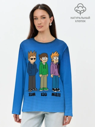 Лонгслив женский. Хлопок / Tom Edd Matt