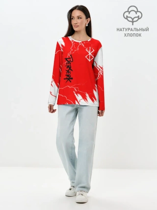 Лонгслив женский. Хлопок / BERSERK | logo