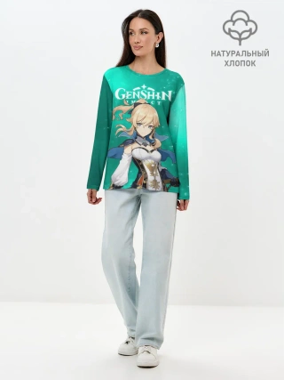 Лонгслив женский. Хлопок / ДЖИНН ИЗ МОНДШТАДТА | JEAN