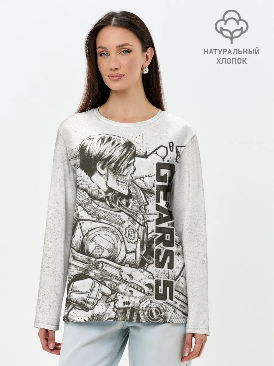 Лонгслив женский. Хлопок / Gears 5
