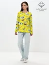 Лонгслив женский. Хлопок / Губка Боб / SpongeBob pattern