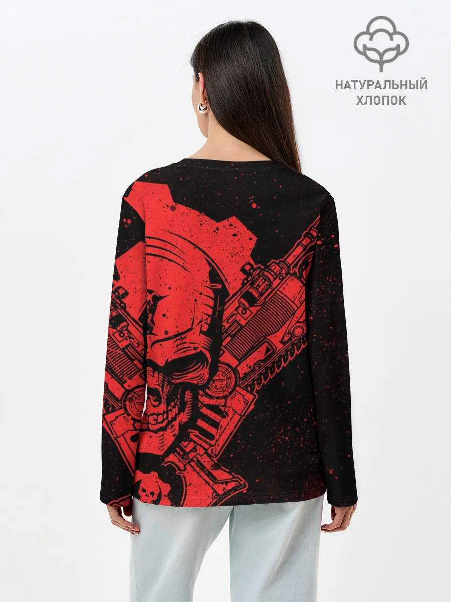 Лонгслив женский. Хлопок / Gears 5 - Gears of War