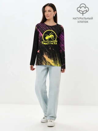 Лонгслив женский. Хлопок / The Prodigy: Дарование.