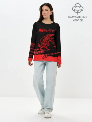 Лонгслив женский. Хлопок / Токийские мстители: Вальгалла.