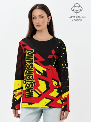 Лонгслив женский. Хлопок / Mitsubishi