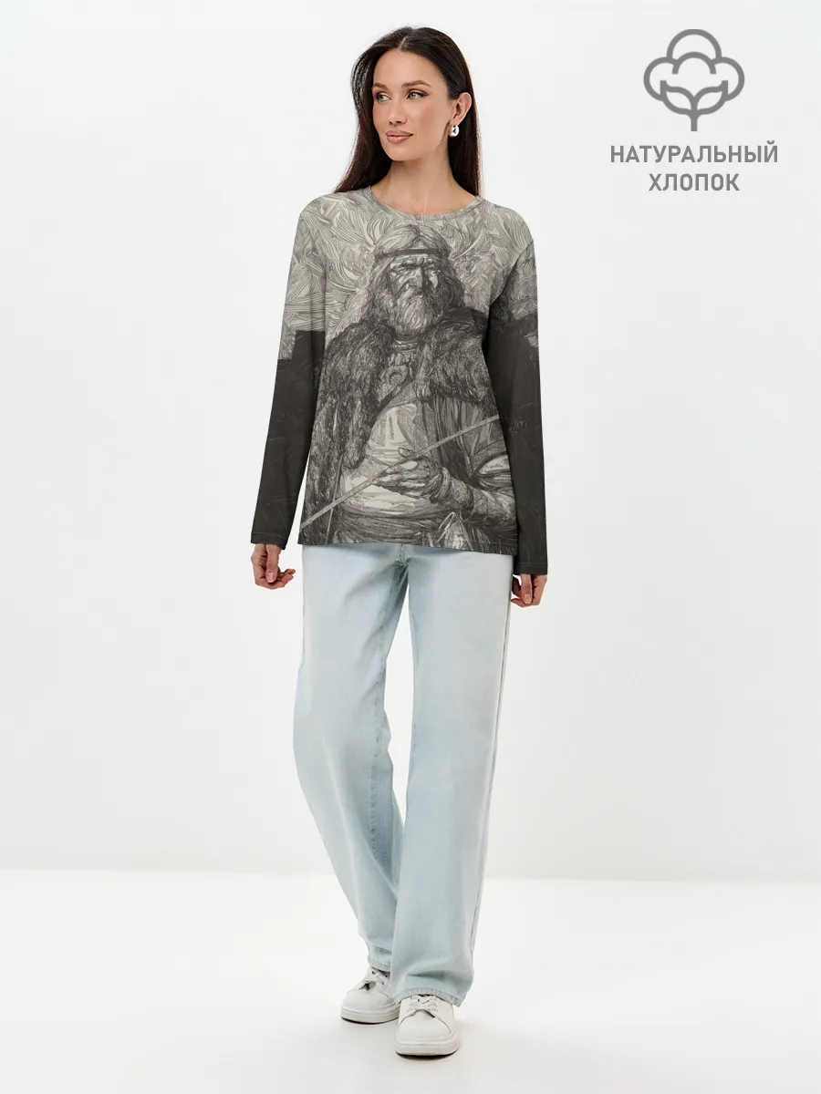 Лонгслив женский. Хлопок / ScandinavianWarrior