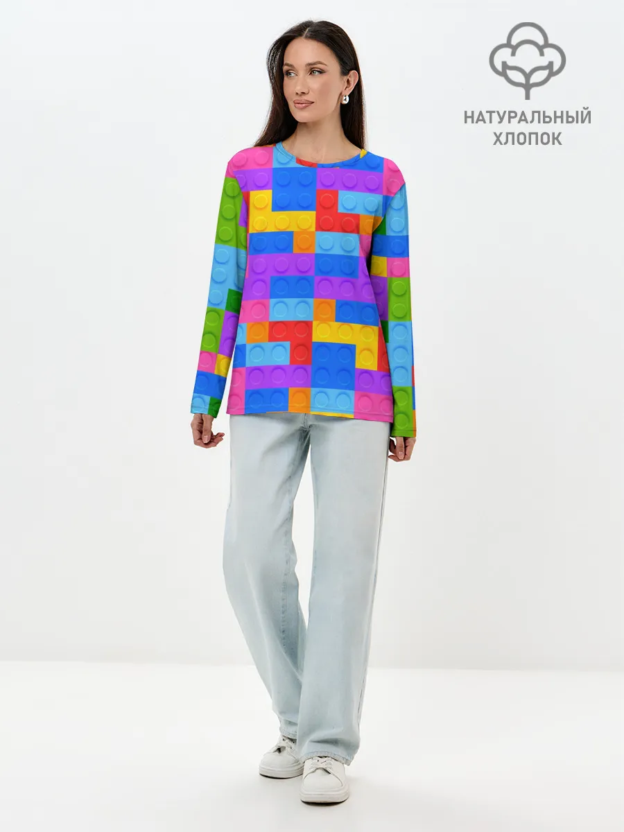 Лонгслив женский. Хлопок / Лего-го