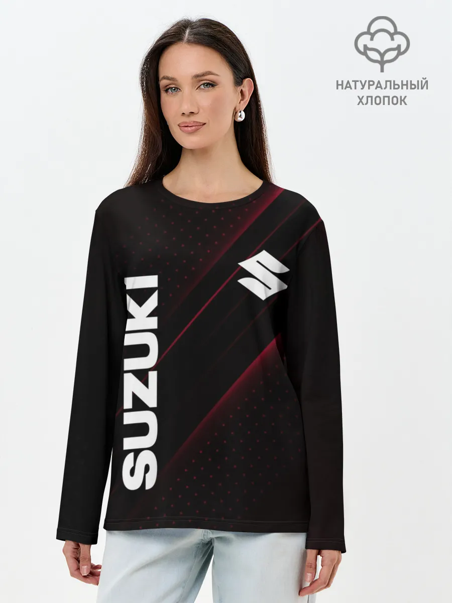 Лонгслив женский. Хлопок / SUZUKI, sport