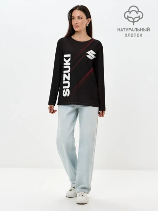 Лонгслив женский. Хлопок / SUZUKI, sport