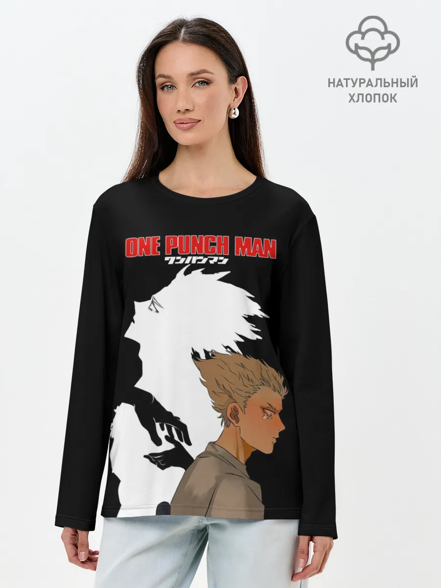 Лонгслив женский. Хлопок / Слеза Гароу One Punch-Man